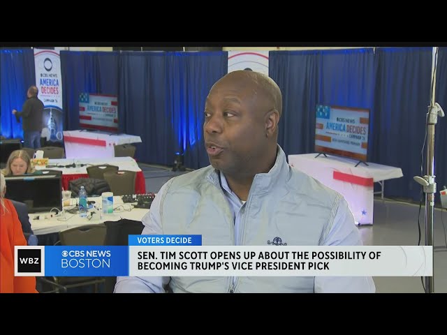 Sen. Tim Scott talks about the possibility of running on a Trump ticket