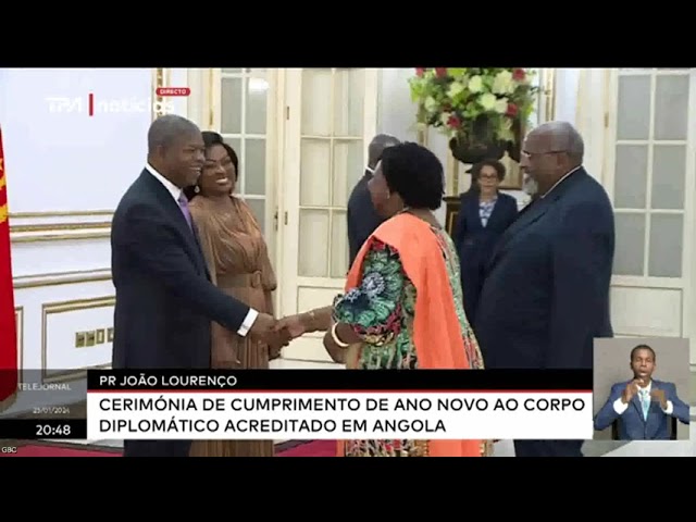 PR João Lourenço - Cerimónia de cumprimento de ano novo ao corpo diplomático acreditado em Angola