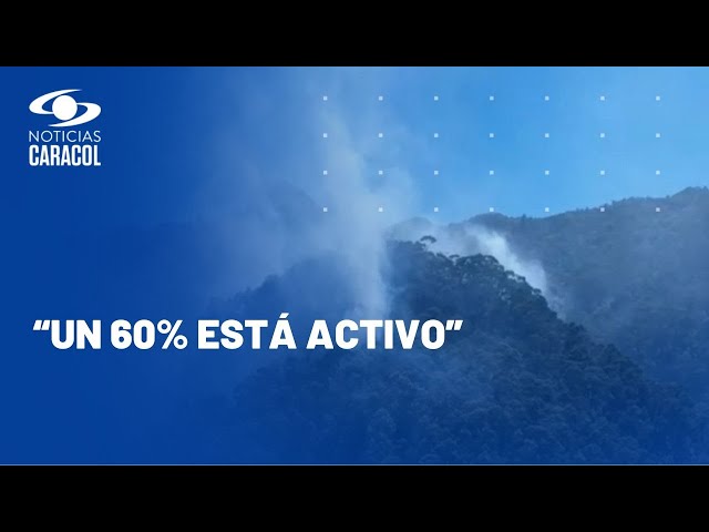 Alcalde Galán dijo que incendio en cerros orientales de Bogotá ha consumido unas “12 hectáreas”