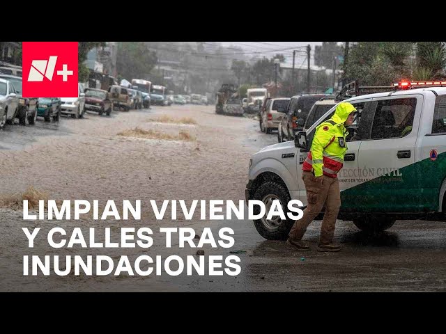 Inundaciones en Tijuana: Vecinos limpian viviendas y calles - En Punto