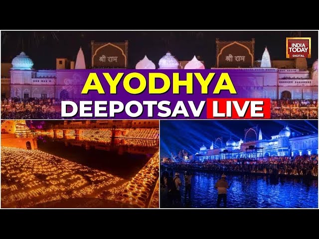 Ayodhya Deepotsav LIVE: Witness The Breathtaking Nighttime Spectacle | Ram Mandir Pran Pratishtha