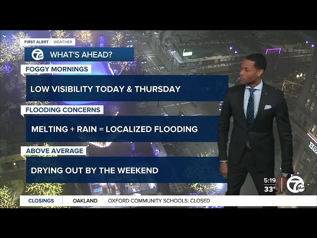 Metro Detroit Weather: Dense Fog Advisory until 11 am