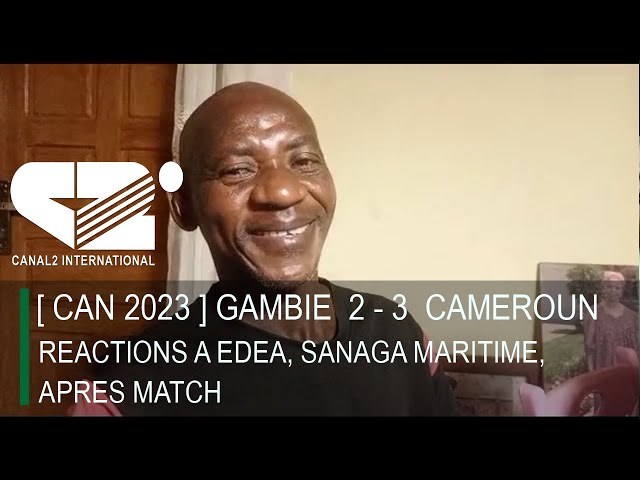 Réactions à Edéa, Sanaga Maritime, après match Cameroun # Gambie.