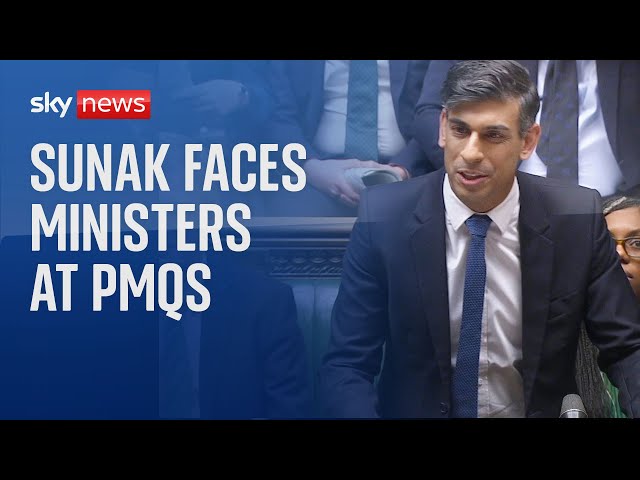 Watch PMQs live: UK Prime Minister Rishi Sunak faces Tory ministers following calls to quit