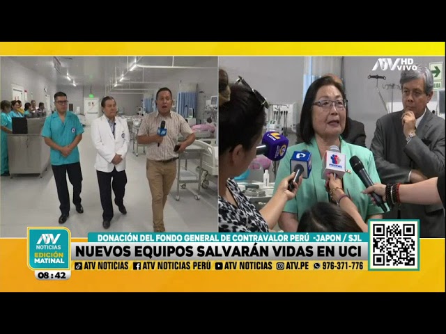 Hospital de San Juan de Lurigancho recibe donación de equipos para potenciar UCI