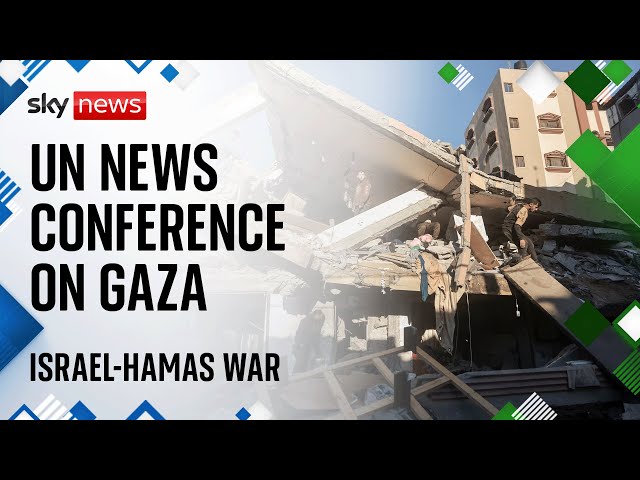 Watch live: United Nations news conference on Gaza