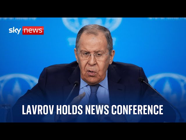 Watch live: Russian Foreign Minister Sergey Lavrov holds news conference