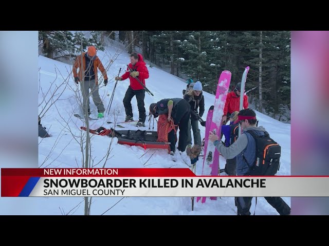 Snowboarder killed in San Miguel County avalanche