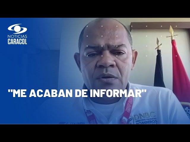 En plena entrevista con Caracol Ahora, director de Bomberos revela que lo sacaron del cargo