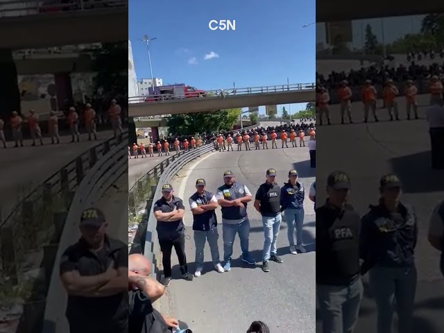 La POLICÍA cortó PUENTE PUEYRREDÓN