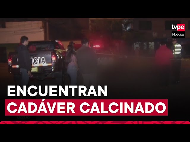 SJL: vecinos hallaron el cuerpo de una persona ardiendo en llamas en plena vía pública