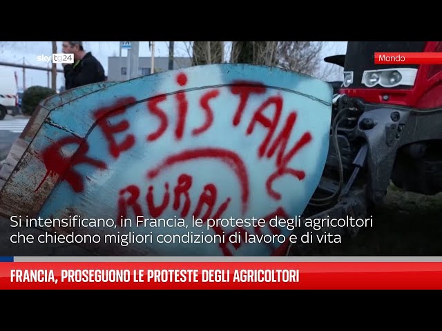 Francia, proseguono le proteste degli agricoltori