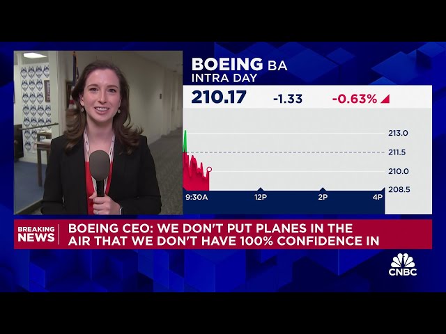 Boeing CEO: We don't put planes in the air that we don't have 100% confidence in