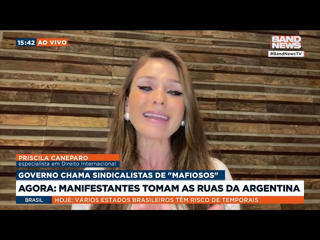 Manifestantes tomam as ruas da Argentina | BandNews TV