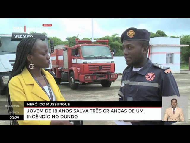 Herói do Mussungue - Jovem de 18 anos salva três crianças de um incêndio no Dundo