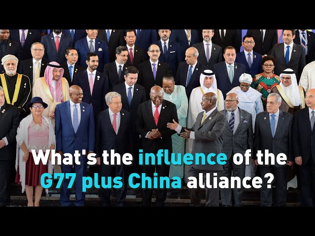 What's the influence of the G77 plus China alliance?