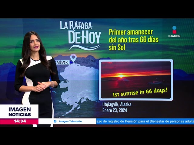 Pueblo al extremo norte de Alaska finalmente vio el primer amanecer de 2024