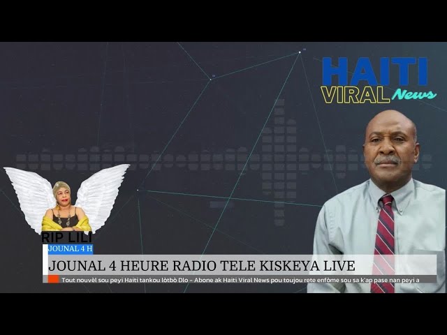 En Direct: Journal 4 h Live 24 Janvier 2024 sou Radio Tele Kiskeya