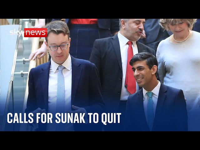 Senior Tory calls on Sunak to quit to avoid being 'massacred' at election