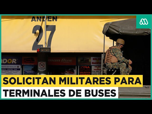 Militares en terminales de Estación Central: Alcalde solicita más medidas de seguridad en la comuna