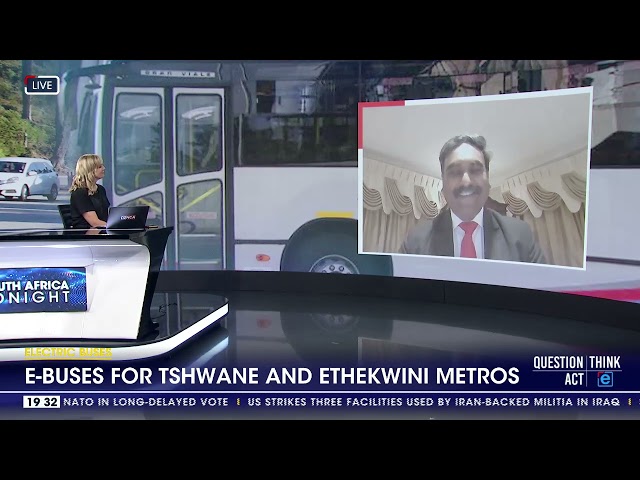 E-buses for Tshwane and eThekwini Metros