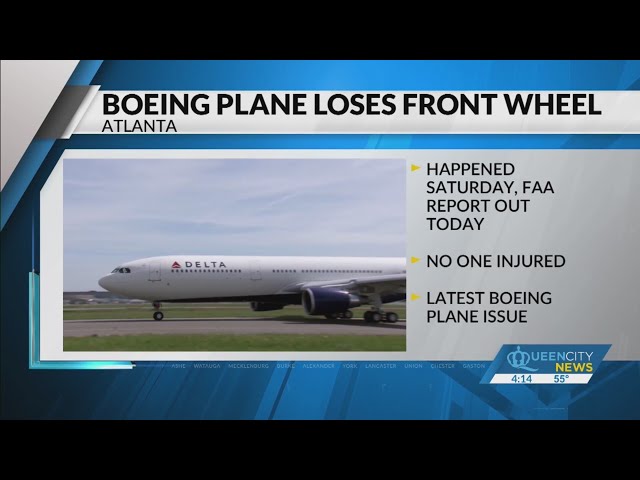 Delta Boeing plane loses wheel while taxiing for takeoff