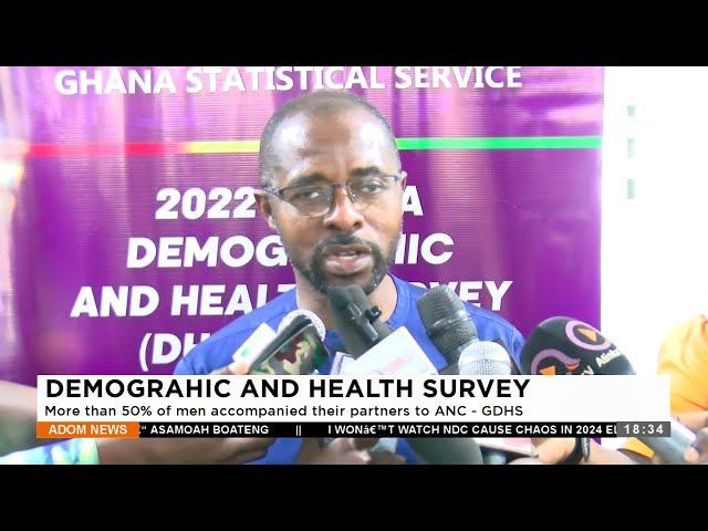 Demographic & Health Survey: More than 50% of men accompanied their partners to ANC - GDHS (24-1