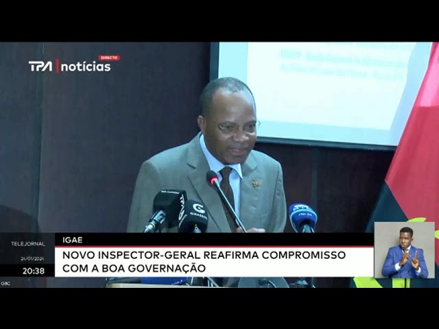 Novo Inspector-Geral reafirma compromisso com a boa governação