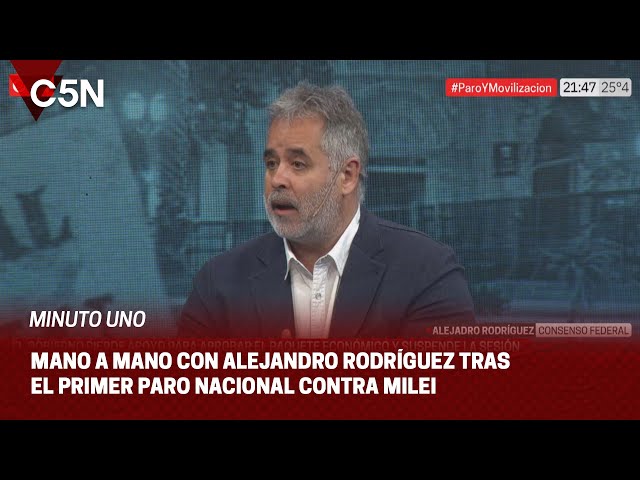 ALEJANDRO RODRÍGUEZ: ¨La LEY ÓMNIBUS está TERMINADA¨