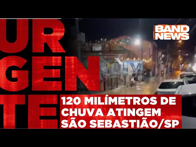 Sirenes são acionadas e bairros esvaziados por conta de temporal em São Sebastião | BandNews TV