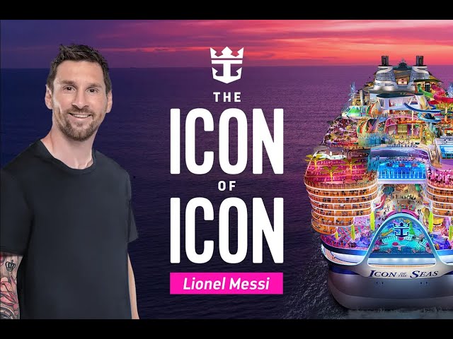 Lionel Messi bautiza el Icon of the Seas, el crucero más grande del mundo