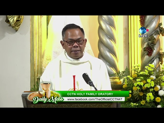 25 JANUARY 2024 -  HOMILY by Rev.  Fr.  Mhar Balili