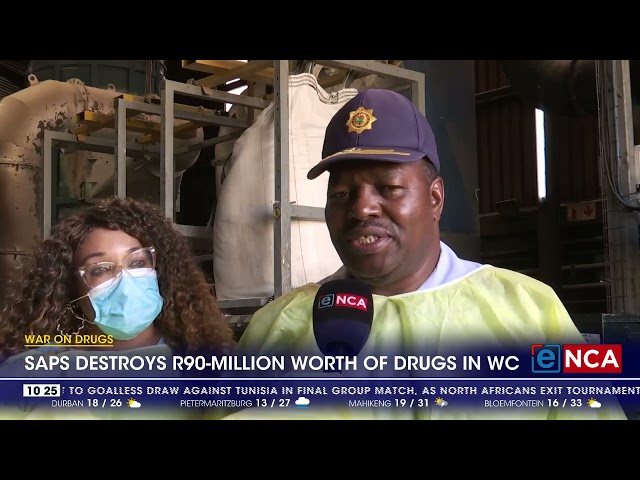 SAPS destroys R90m worth of drugs in WC