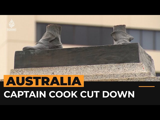 Captain Cook statue cut down ahead of Australia Day | Al Jazeera Newsfeed