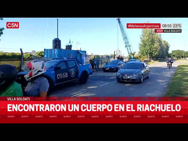 ENCONTRARON un CUERPO en el RIACHUELO en VILLA SOLDATI