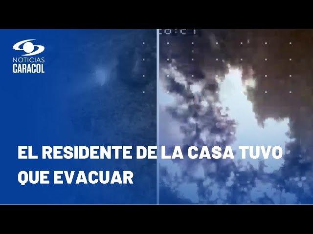 Angustioso video desde vivienda cercana a cerro El Cable, que sigue incendiado en Bogotá