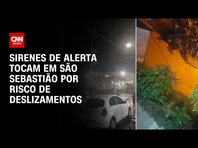 Sirenes de alerta tocam em São Sebastião por risco de deslizamentos | CNN NOVO DIA