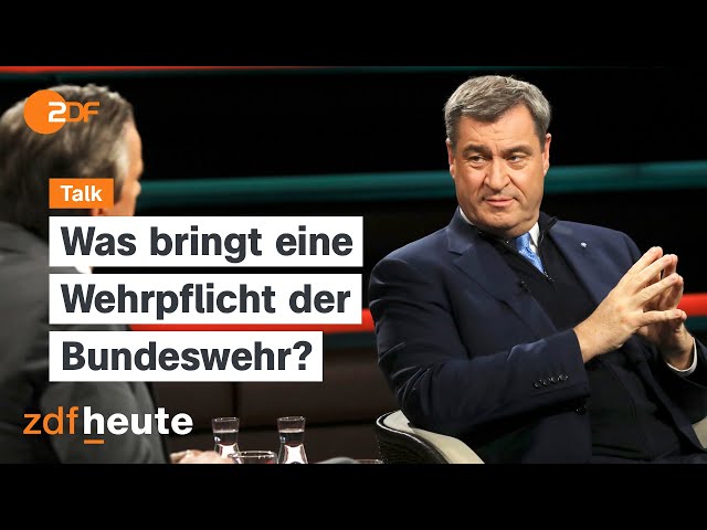 Söder will Wehrpflicht, aber nicht für Frauen | Markus Lanz vom 24. Januar 2024