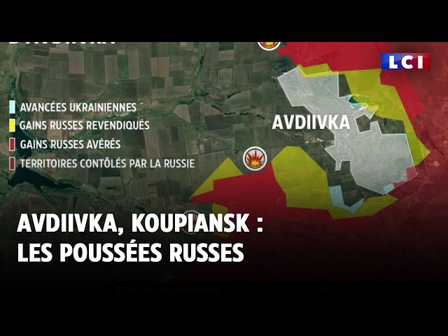 Avdiivka, Koupiansk : les poussées russes