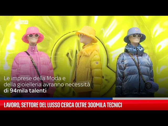 Lavoro, settore del lusso cerca oltre 300mila tecnici