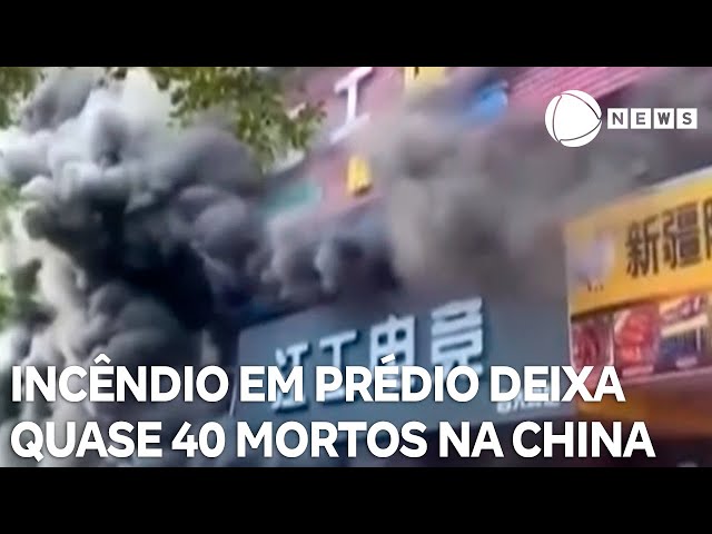 Incêndio em prédio comercial deixa quase 40 mortos