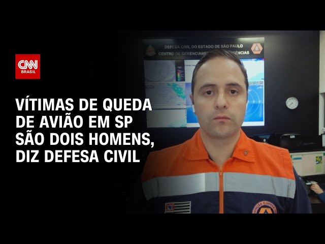 Vítimas de queda de avião em SP são dois homens, diz Defesa Civil | BRASIL MEIO-DIA