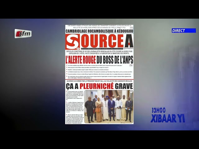 Revue de Presse du 25 Janvier 2024 présenté par Mamadou Mouhamed Ndiaye