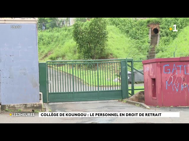 ⁣Collège de Koungou : le personnel en droit de retrait