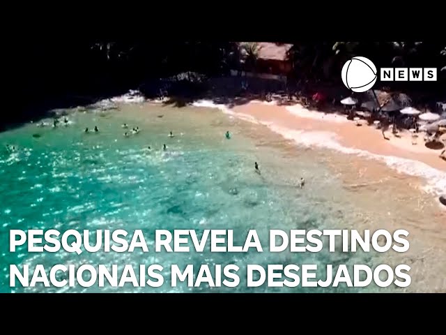 Ministério do Turismo revela destinos nacionais mais desejados pelos brasileiros