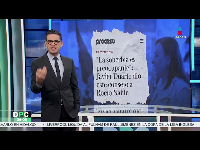 Javier Duarte da consejo a Rocío Nahle