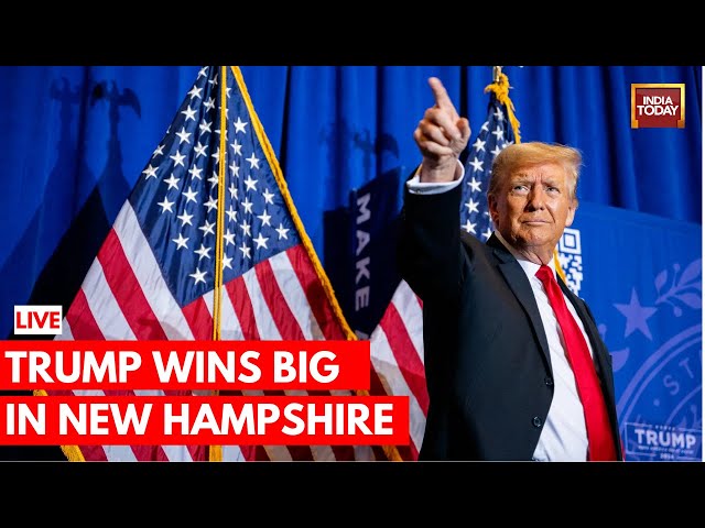 New Hampshire Primary Live | Donald Trump Speech Live | U.S. 2024 Presidential Election News Live