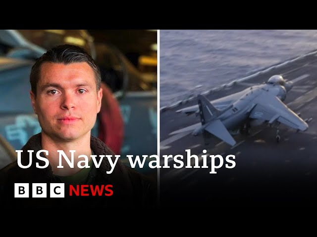 On board US warships guarding against Houthi attacks I BBC News