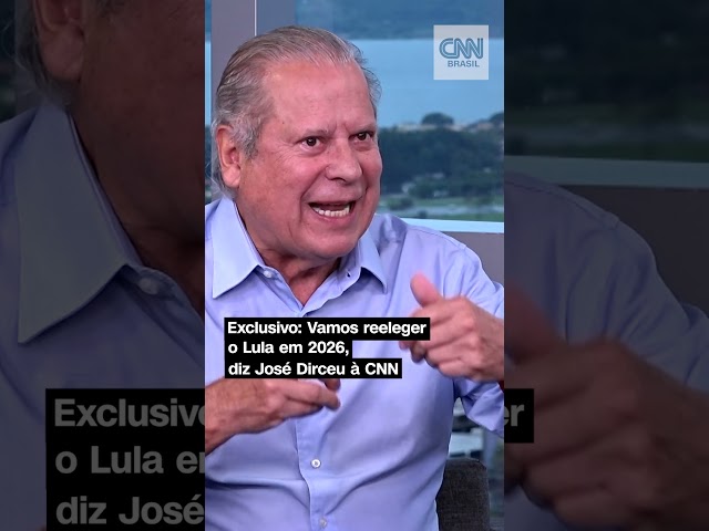 #Shorts - José Dirceu à CNN: “Em 2026, nós vamos reeleger o Lula”