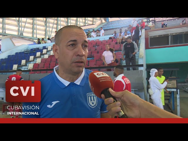 Entrevistas tras primer partido amistoso de fútbol sala entre Cuba y Venezuela